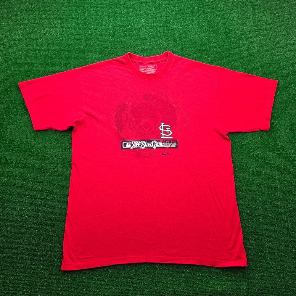 Vintage Nike Team St Louis Cardinals Tshirt Mens Large Red MLB Baseball Y2K 2005